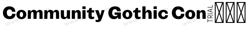 Community Gothic Con字体转换